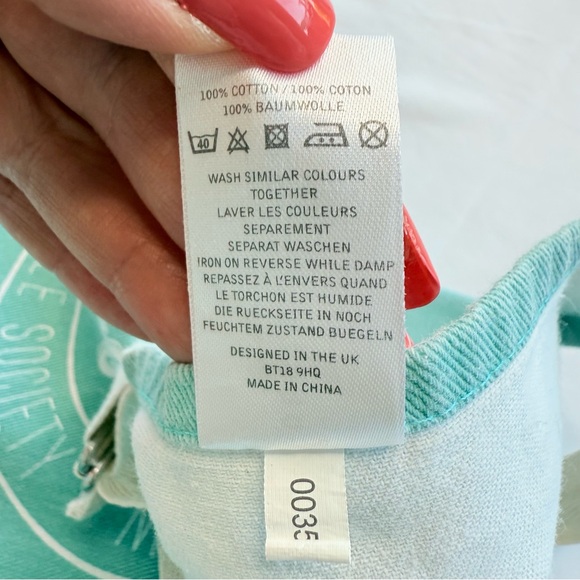 Apron with Cow Print in Green and Brown - Picture 5 of 13